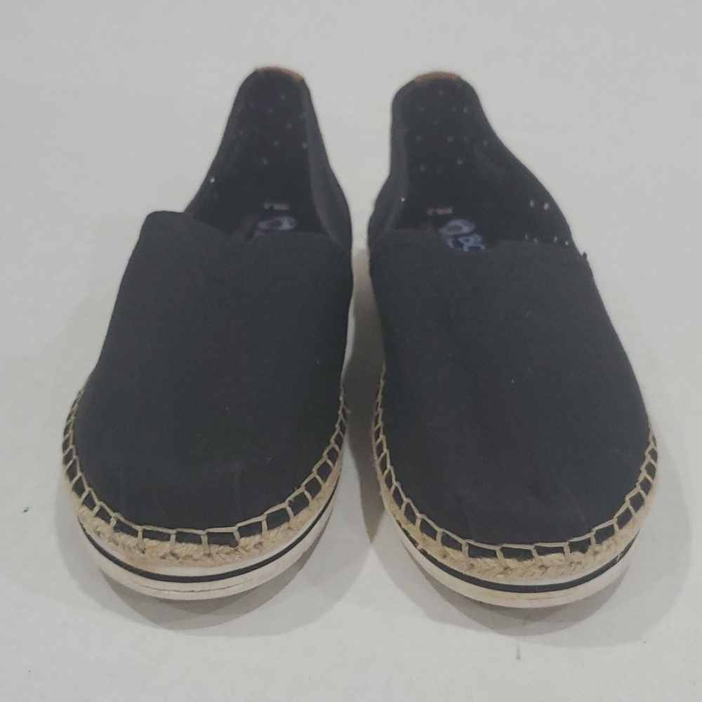 Skechers BOBS breeze memory foam platform espadrilles black size 8.5 - Picture 8 of 8